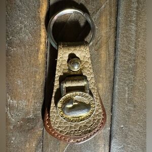 Vintage Dooney & Bourke All Weather Leather Logo Keychain